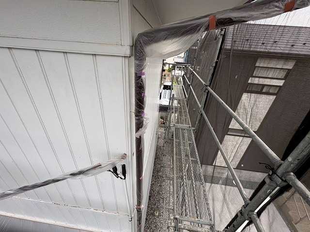 仙台市太白区で外壁塗装と付帯部塗装、軒天を白く塗り替えて明るく整えた施工